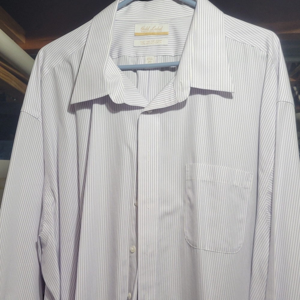 Men's Striped Shirt - White by Geoffrey Beene